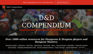 dnd-compendium.com Screenshot
