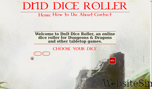 dnddiceroller.com Screenshot