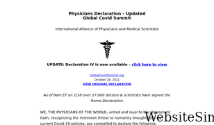 doctorsandscientistsdeclaration.org Screenshot