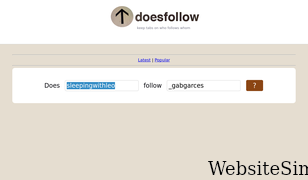 doesfollow.com Screenshot