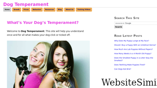 dogtemperament.com Screenshot