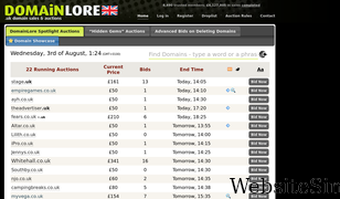 domainlore.uk Screenshot