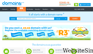 domains.co.za Screenshot