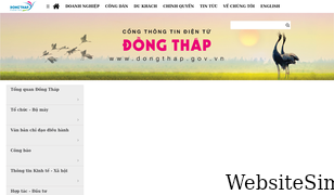 dongthap.gov.vn Screenshot
