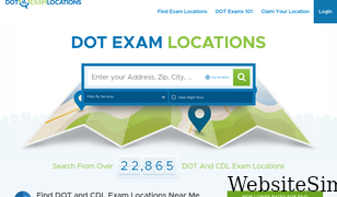 dotexamlocations.com Screenshot