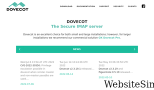 dovecot.org Screenshot