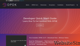 dpdk.org Screenshot