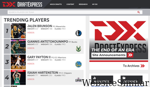 draftexpress.com Screenshot