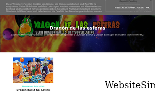 dragondelasesferas.com Screenshot