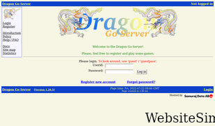 dragongoserver.net Screenshot