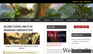dragonlancenexus.com Screenshot