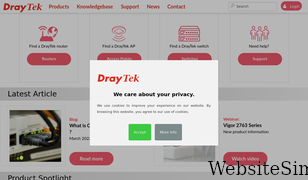 draytek.co.uk Screenshot
