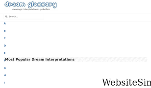 dreamglossary.com Screenshot