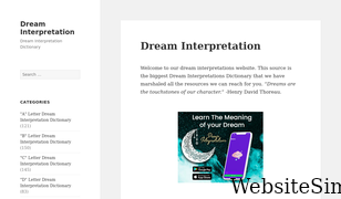dreaminterpretation.co Screenshot