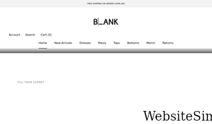 dressblank.com Screenshot