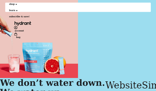 drinkhydrant.com Screenshot