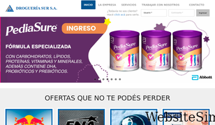 drogueriasur.com.ar Screenshot