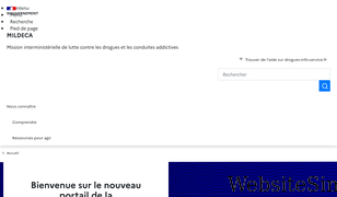 drogues.gouv.fr Screenshot