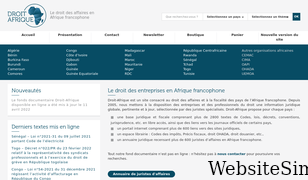 droit-afrique.com Screenshot