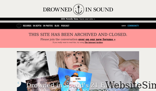 drownedinsound.com Screenshot