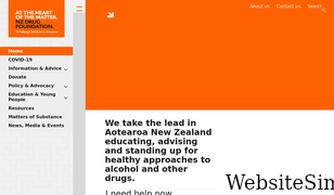 drugfoundation.org.nz Screenshot