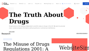 drugscience.org.uk Screenshot
