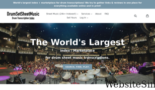 drumsetsheetmusic.com Screenshot