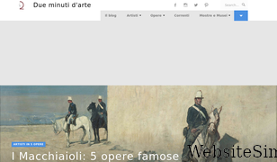 dueminutidiarte.com Screenshot