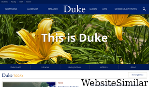 duke.edu Screenshot