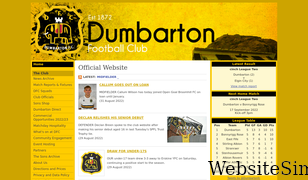 dumbartonfootballclub.com Screenshot