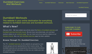 dumbbell-exercises.com Screenshot