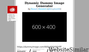 dummyimage.com Screenshot