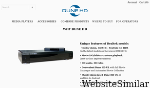 dune-hd.com Screenshot