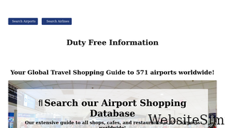 dutyfreeinformation.com Screenshot