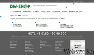 dw-shop.de Screenshot