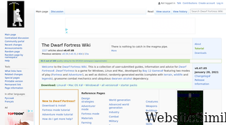 dwarffortresswiki.org Screenshot
