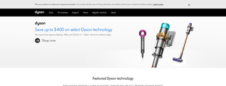 dyson.com.au Screenshot