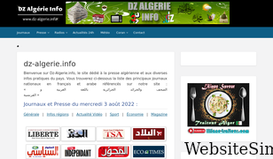 dz-algerie.info Screenshot