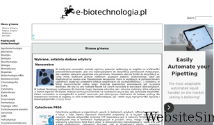e-biotechnologia.pl Screenshot
