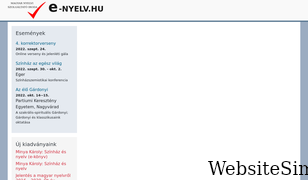 e-nyelv.hu Screenshot