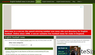 e-soccer.com Screenshot