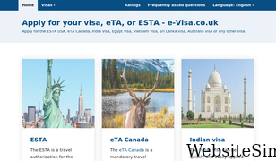 e-visa.co.uk Screenshot