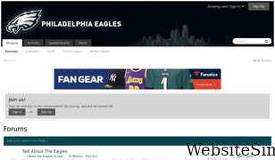 eaglesmessageboard.com Screenshot