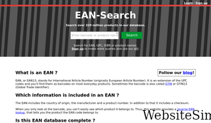 ean-search.org Screenshot