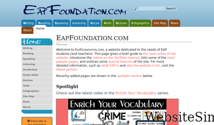 eapfoundation.com Screenshot