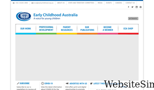 earlychildhoodaustralia.org.au Screenshot