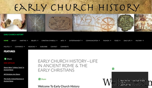 earlychurchhistory.org Screenshot