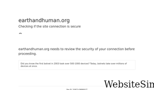 earthandhuman.org Screenshot