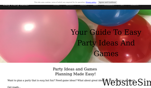 easy-party-ideas-and-games.com Screenshot