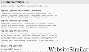 easyunitconverter.com Screenshot